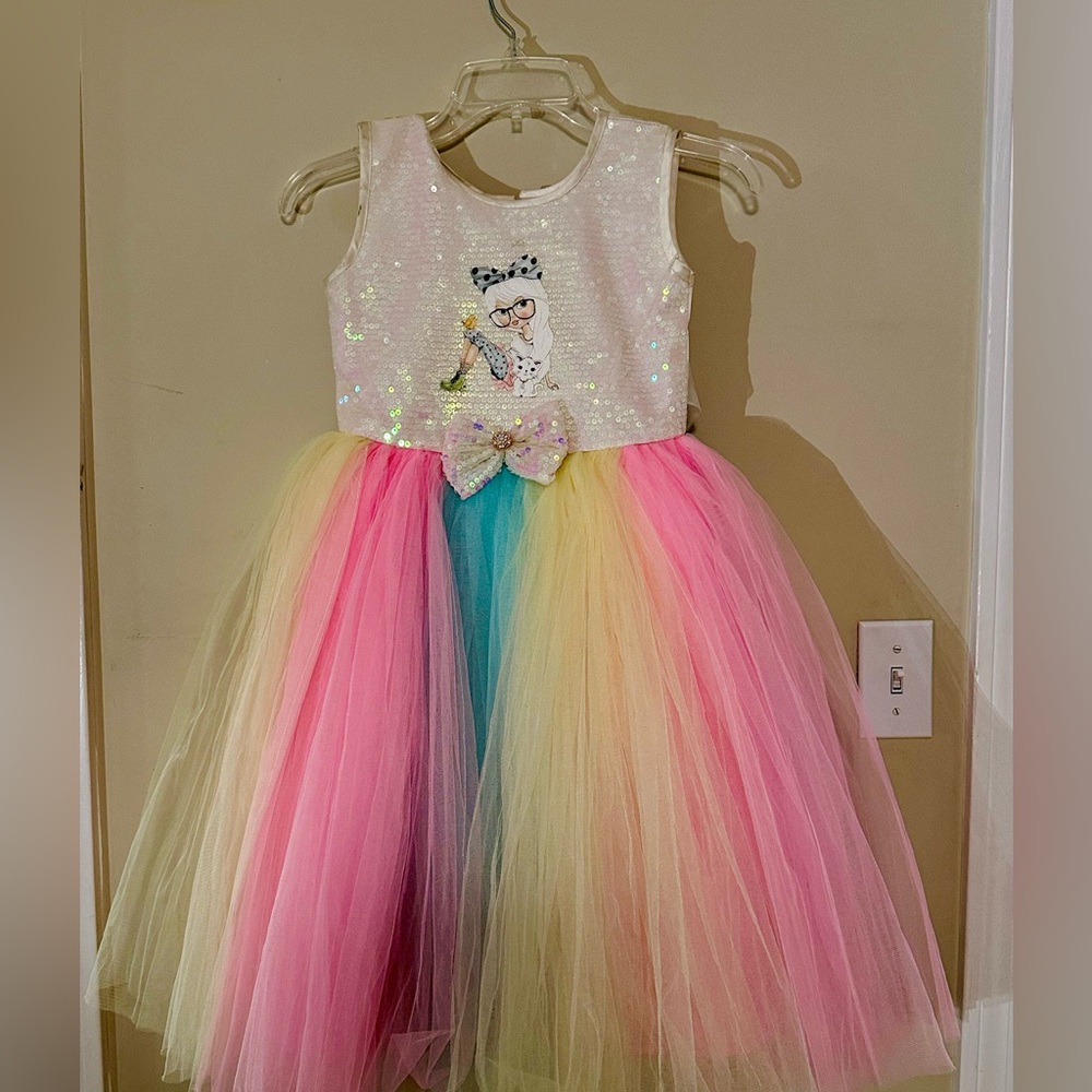 7-8 years Girls Party Tutu Dress
